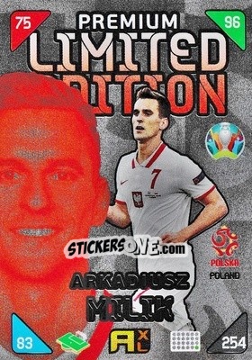 Cromo Arkadiusz Milik - UEFA Euro 2020 Kick Off. Adrenalyn XL - Panini