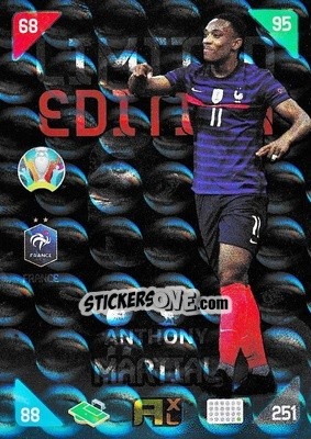 Figurina Anthony Martial - UEFA Euro 2020 Kick Off. Adrenalyn XL - Panini