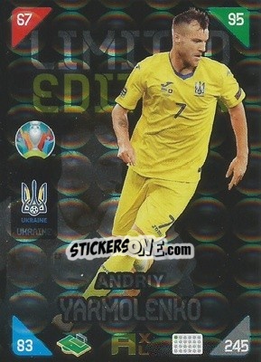 Sticker Andriy Yarmolenko - UEFA Euro 2020 Kick Off. Adrenalyn XL - Panini