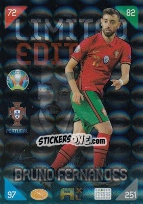 Sticker Bruno Fernandes - UEFA Euro 2020 Kick Off. Adrenalyn XL - Panini