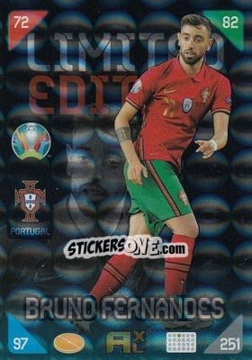 Sticker Bruno Fernandes - UEFA Euro 2020 Kick Off. Adrenalyn XL n. LE-BF - Panini