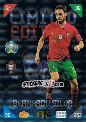 Figurina Bernardo Silva - UEFA Euro 2020 Kick Off. Adrenalyn XL - Panini