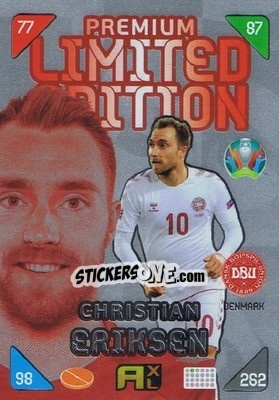 Sticker Christian Eriksen - UEFA Euro 2020 Kick Off. Adrenalyn XL n. LE-CE - Panini