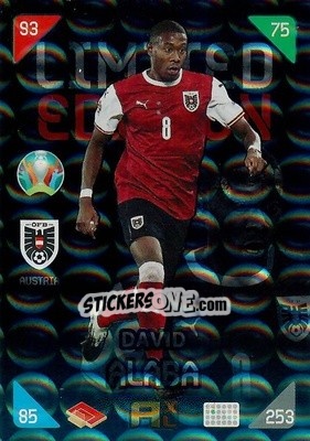 Sticker David Alaba - UEFA Euro 2020 Kick Off. Adrenalyn XL - Panini