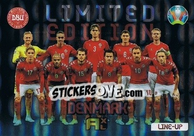 Sticker Line-Up - UEFA Euro 2020 Kick Off. Adrenalyn XL n. LE-DEN - Panini