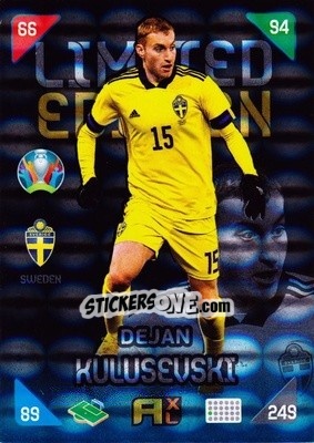 Sticker Dejan Kulusevski - UEFA Euro 2020 Kick Off. Adrenalyn XL - Panini