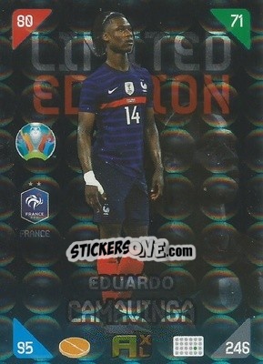 Cromo Eduardo Camavinga - UEFA Euro 2020 Kick Off. Adrenalyn XL - Panini