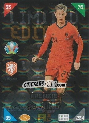 Figurina Frenkie De Jong - UEFA Euro 2020 Kick Off. Adrenalyn XL - Panini