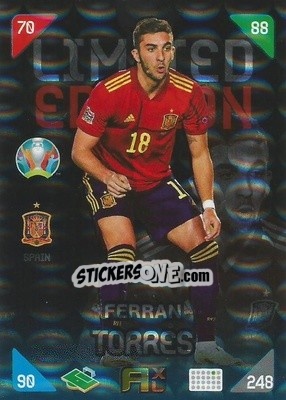 Figurina Ferran Torres - UEFA Euro 2020 Kick Off. Adrenalyn XL - Panini