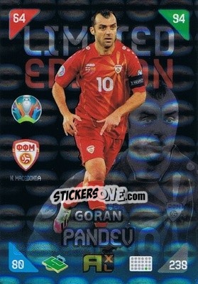 Figurina Goran Pandev - UEFA Euro 2020 Kick Off. Adrenalyn XL - Panini