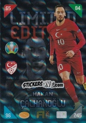Sticker Hakan Çalhanoğlu - UEFA Euro 2020 Kick Off. Adrenalyn XL - Panini