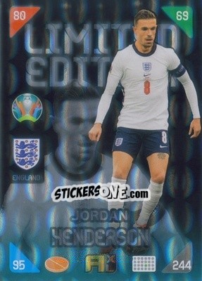 Figurina Jordan Henderson - UEFA Euro 2020 Kick Off. Adrenalyn XL - Panini