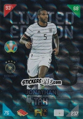 Sticker Jonathan Tah - UEFA Euro 2020 Kick Off. Adrenalyn XL n. LE-JT - Panini