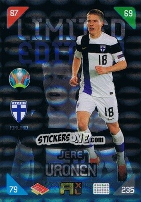 Sticker Jere Uronen - UEFA Euro 2020 Kick Off. Adrenalyn XL n. LE-JU - Panini
