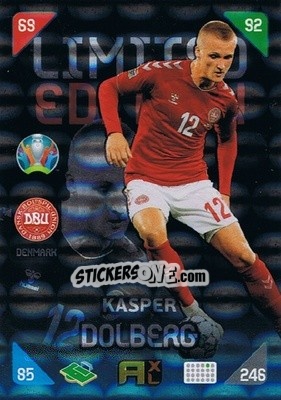 Sticker Kasper Dolberg - UEFA Euro 2020 Kick Off. Adrenalyn XL n. LE-KD - Panini
