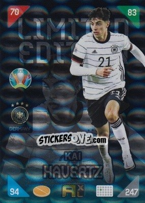 Sticker Kai Havertz - UEFA Euro 2020 Kick Off. Adrenalyn XL - Panini