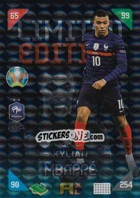 Sticker Kylian Mbappé - UEFA Euro 2020 Kick Off. Adrenalyn XL n. LE-KM - Panini