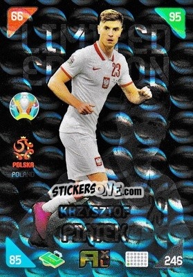 Sticker Krzysztof Piatek - UEFA Euro 2020 Kick Off. Adrenalyn XL n. LE-KP - Panini