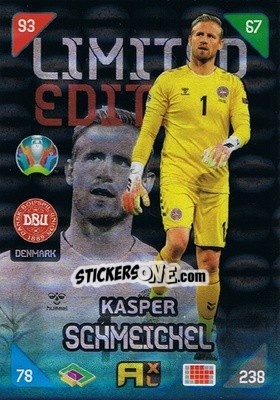 Figurina Kasper Schmeichel - UEFA Euro 2020 Kick Off. Adrenalyn XL - Panini