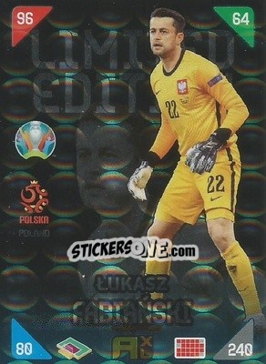 Sticker Lukasz Fabiański - UEFA Euro 2020 Kick Off. Adrenalyn XL n. LE-LF - Panini