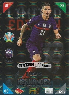 Sticker Lucas Hernandez - UEFA Euro 2020 Kick Off. Adrenalyn XL - Panini