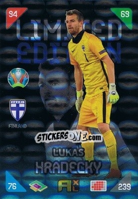 Sticker Lukas Hradecky - UEFA Euro 2020 Kick Off. Adrenalyn XL - Panini