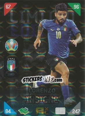 Figurina Lorenzo Insigne - UEFA Euro 2020 Kick Off. Adrenalyn XL - Panini