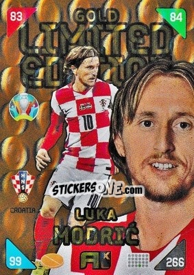 Sticker Luka Modric - UEFA Euro 2020 Kick Off. Adrenalyn XL - Panini