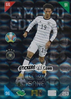 Figurina Leroy Sane - UEFA Euro 2020 Kick Off. Adrenalyn XL - Panini