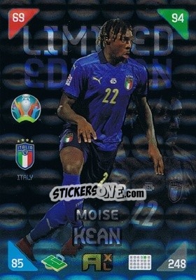 Sticker Moise Kean - UEFA Euro 2020 Kick Off. Adrenalyn XL n. LE-MK - Panini