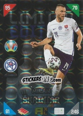 Figurina Milan Skriniar - UEFA Euro 2020 Kick Off. Adrenalyn XL - Panini