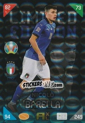 Sticker Nicolo Barella - UEFA Euro 2020 Kick Off. Adrenalyn XL n. LE-NB - Panini