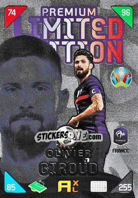 Sticker Olivier Giroud - UEFA Euro 2020 Kick Off. Adrenalyn XL - Panini
