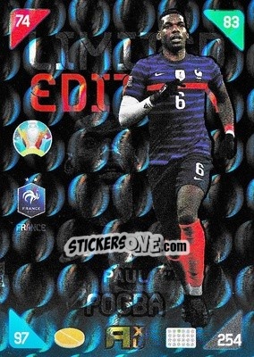 Figurina Paul Pogba - UEFA Euro 2020 Kick Off. Adrenalyn XL - Panini