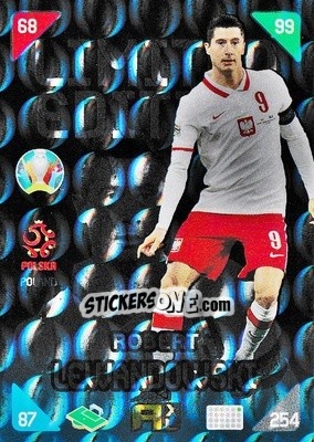 Sticker Robert Lewandowski - UEFA Euro 2020 Kick Off. Adrenalyn XL n. LE-RL - Panini