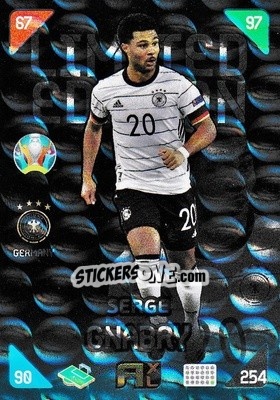 Sticker Serge Gnabry - UEFA Euro 2020 Kick Off. Adrenalyn XL - Panini