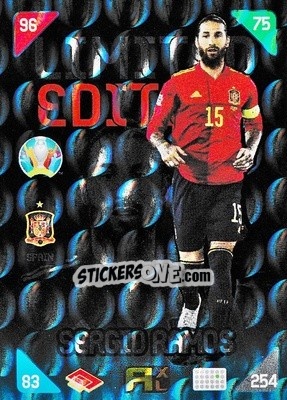 Sticker Sergio Ramos - UEFA Euro 2020 Kick Off. Adrenalyn XL - Panini