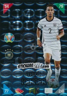Sticker Thilo Kehrer - UEFA Euro 2020 Kick Off. Adrenalyn XL - Panini