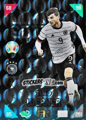 Cromo Timo Werner - UEFA Euro 2020 Kick Off. Adrenalyn XL - Panini