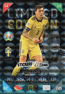 Sticker Victor Nilsson Lindelöf - UEFA Euro 2020 Kick Off. Adrenalyn XL n. LE-VL - Panini