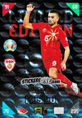 Sticker Visar Musliu - UEFA Euro 2020 Kick Off. Adrenalyn XL - Panini