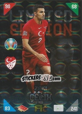 Sticker Zeki Çelik - UEFA Euro 2020 Kick Off. Adrenalyn XL - Panini