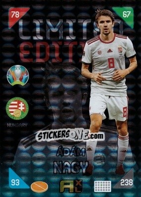 Sticker Adam Nagy - UEFA Euro 2020 Kick Off. Adrenalyn XL n. XXL-AN - Panini