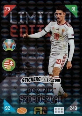 Figurina Dominik Szoboszlai - UEFA Euro 2020 Kick Off. Adrenalyn XL - Panini