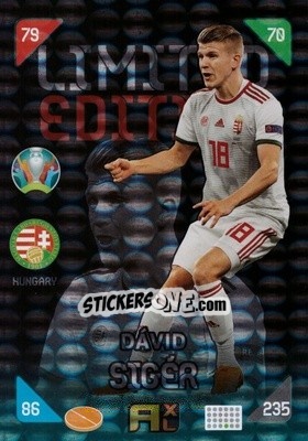 Sticker David Siger - UEFA Euro 2020 Kick Off. Adrenalyn XL n. XXL-DSI - Panini