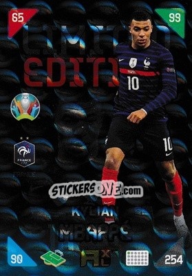 Sticker Kylian Mbappé - UEFA Euro 2020 Kick Off. Adrenalyn XL - Panini