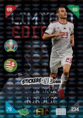 Sticker Nemanja Nikolic - UEFA Euro 2020 Kick Off. Adrenalyn XL - Panini