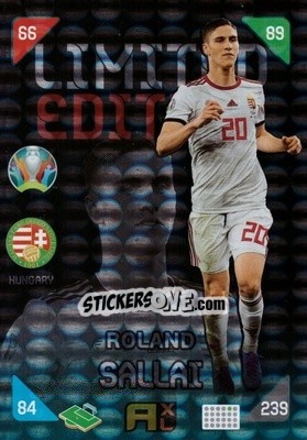 Sticker Roland Sallai - UEFA Euro 2020 Kick Off. Adrenalyn XL n. XXL-RS - Panini