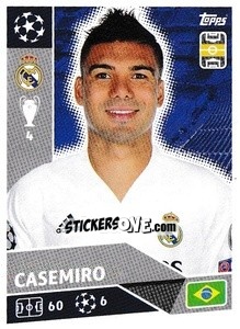 Sticker Casemiro - UEFA Champions League 2020-2021 n. RMA9 - Topps