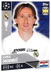 Sticker Luka Modric - UEFA Champions League 2020-2021 - Topps